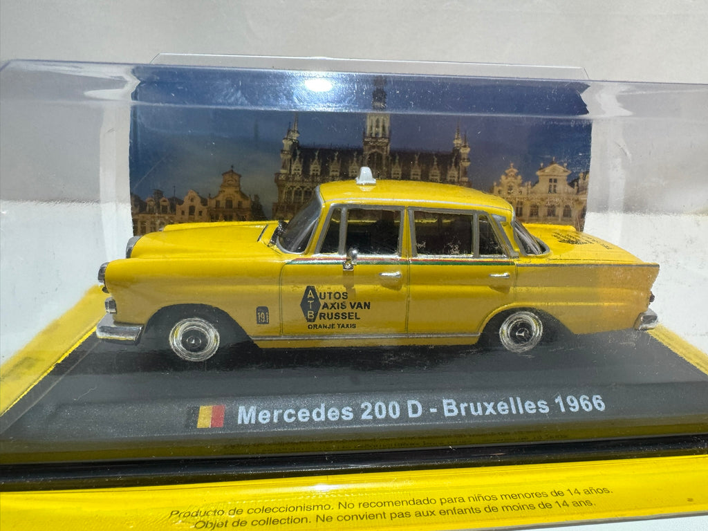 1:43 Mercedes-Benz 200D 1966 Taxi Yellow NEW