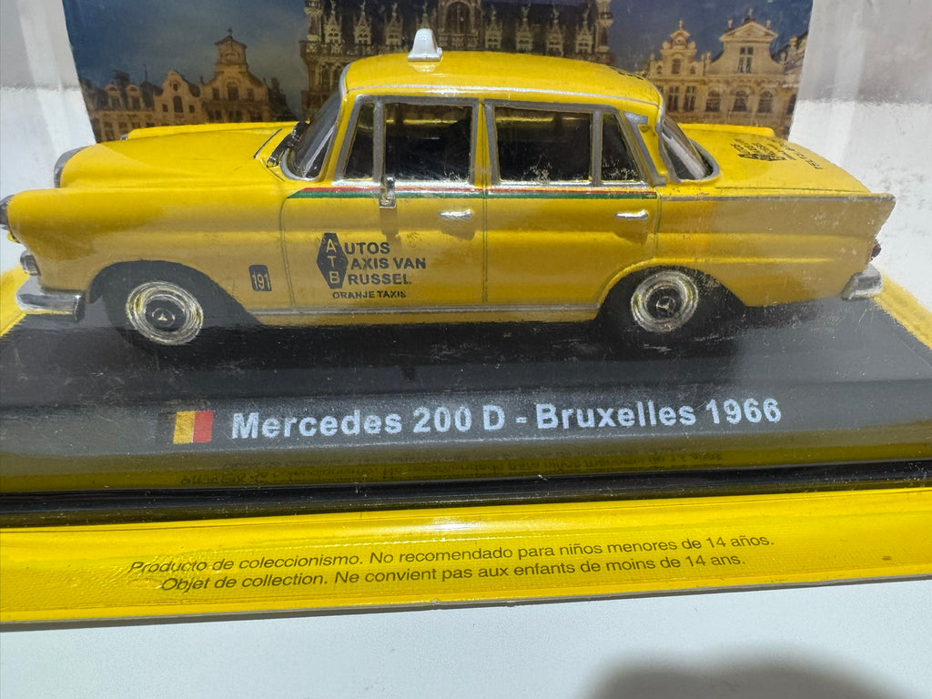 1:43 Mercedes-Benz 200D 1966 Taxi Yellow NEW