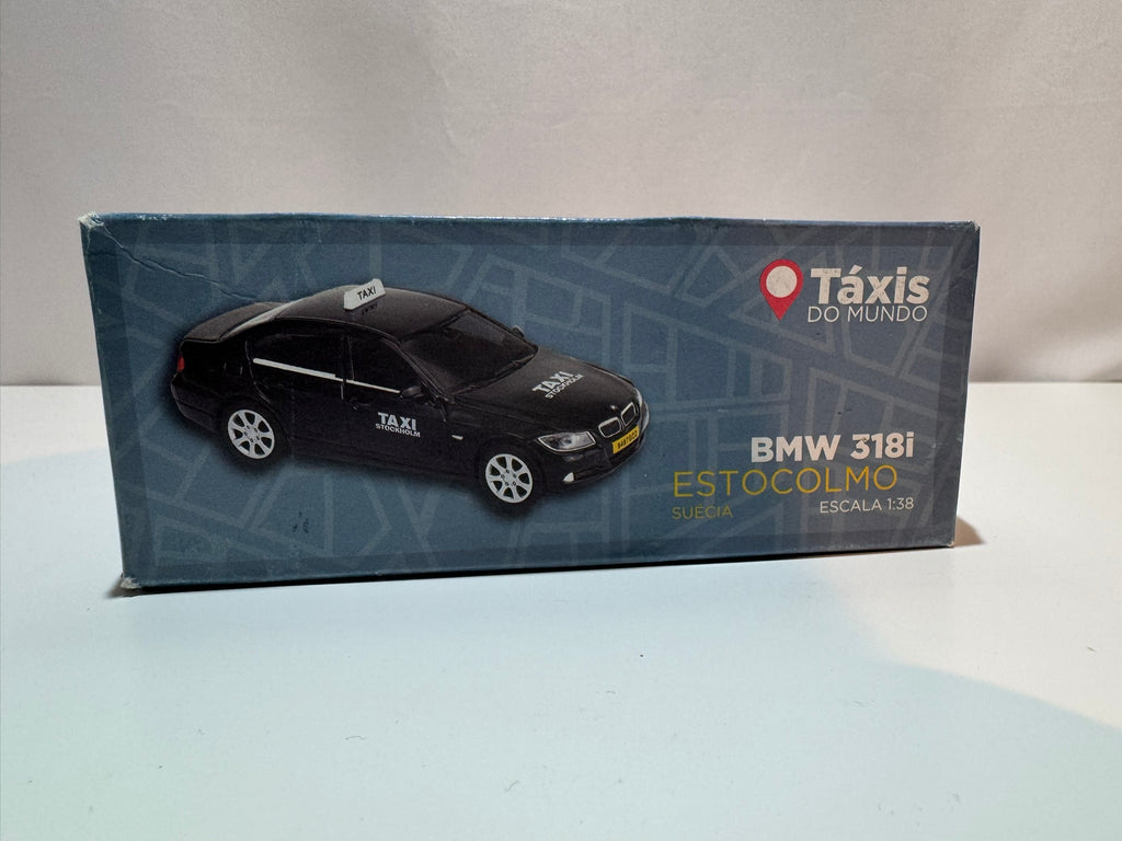 1:38 Welly BMW E90 3-er Series Schwarz Stockholm Taxi #225