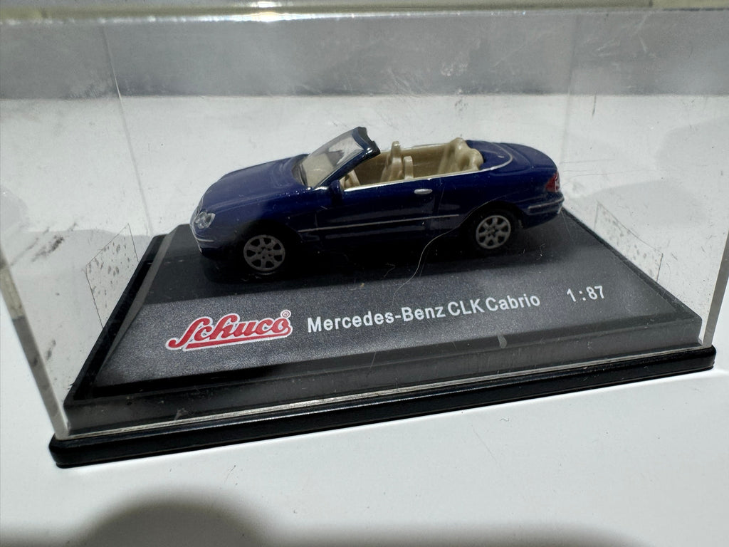 1:87 Schuco Mercedes-Benz CLK Cabrio C209 Blau #237