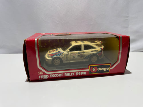 1:24 Bburago Ford Escord Rally 1994 Weiß #255