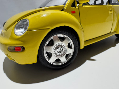 1:18 Vw Volkswagen New Beetle Gelb Bburago